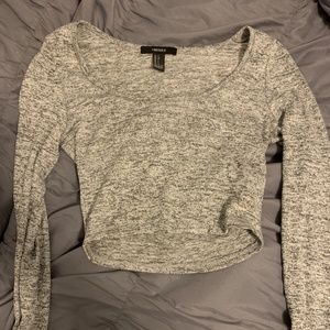 Cute Long Sleeved Cropped T
